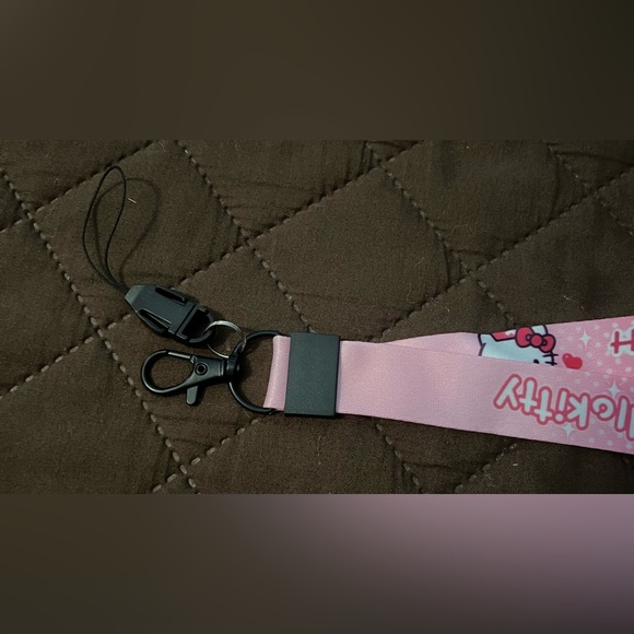 Hello Kitty PINK Lanyard Keychain Neck Strap Japanese Anime - Picture 4 of 4